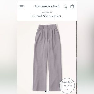 Tailored Wide Leg Pants